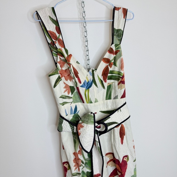 FARM Rio Tropical Print Jumpsuit - Green and Red - Picture 3 of 7